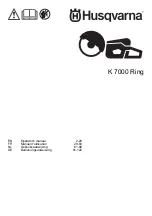 Husqvarna K 7000 Ring Operator'S Manual preview