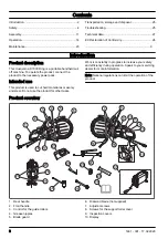 Preview for 2 page of Husqvarna K 7000 Ring Operator'S Manual