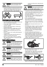 Preview for 16 page of Husqvarna K 7000 Ring Operator'S Manual