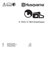 Preview for 1 page of Husqvarna K 7000 Operator'S Manual