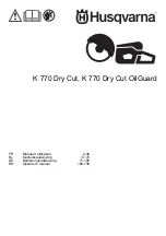 Husqvarna K 770 Dry Cut Operator'S Manual preview