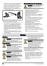 Preview for 82 page of Husqvarna K 770 Dry Cut Operator'S Manual