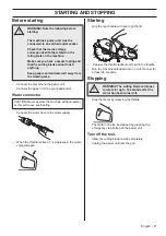 Preview for 21 page of Husqvarna K6500 II Chain Operator'S Manual