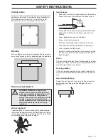 Предварительный просмотр 11 страницы Husqvarna K960 Chain Operator'S Manual