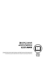 Предварительный просмотр 1 страницы Husqvarna L221AHK Operator'S Manual