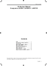 Предварительный просмотр 3 страницы Husqvarna LiHD50 Workshop Manual