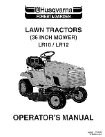 Preview for 1 page of Husqvarna LR10 Operator'S Manual