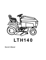 Husqvarna LTH140 Owner'S Manual preview