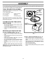 Preview for 6 page of Husqvarna LTH140 Owner'S Manual