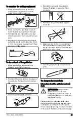 Предварительный просмотр 21 страницы Husqvarna MADSAW 525iDEPS Operator'S Manual