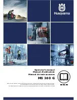 Preview for 1 page of Husqvarna MS 360 G Operator'S Manual