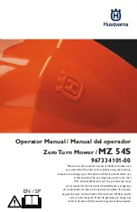 Предварительный просмотр 1 страницы Husqvarna MZ 54S Operator'S Manual