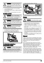 Preview for 43 page of Husqvarna PG 690 Operator'S Manual