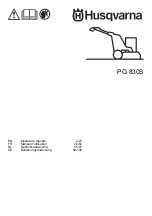 Husqvarna PG 830S Operator'S Manual preview