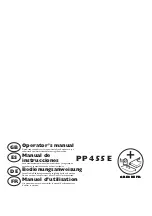 Preview for 1 page of Husqvarna PP 455 E Operator'S Manual