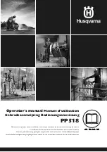 Preview for 1 page of Husqvarna PP518 Operator'S Manual