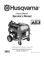 Preview for 1 page of Husqvarna Pressure Washer Operator'S Manual