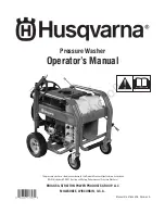 Предварительный просмотр 1 страницы Husqvarna Pressure Washer Operator'S Manual