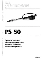 Husqvarna PS 50 Operator'S Manual предпросмотр