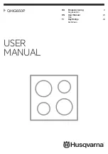 Preview for 1 page of Husqvarna QHIG650P User Manual