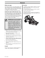 Preview for 42 page of Husqvarna R 418Ts Operator'S Manual