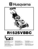 Husqvarna R152SVBBC Instruction Manual предпросмотр