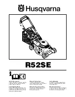 Husqvarna R52SE Instruction Manual preview