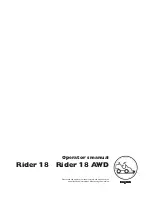 Husqvarna Rider 18 AWD Operator'S Manual предпросмотр