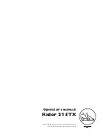 Husqvarna Rider 215TX Operator'S Manual preview