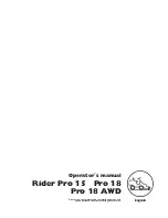 Предварительный просмотр 1 страницы Husqvarna Rider Pro 15 Operator'S Manual