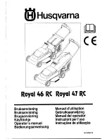 Preview for 1 page of Husqvarna Royal 46 RC Operator'S Manual