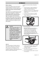 Preview for 41 page of Husqvarna SG11 Operator'S Manual