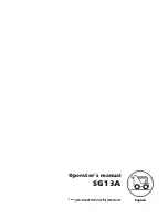 Предварительный просмотр 1 страницы Husqvarna SG13/968999353 Operator'S Manual