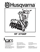 Husqvarna ST 276EP Instruction Manual preview