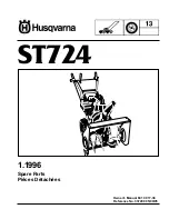 Husqvarna ST724 Owner'S Manual preview