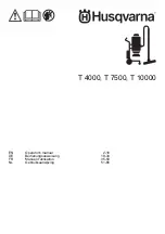 Preview for 1 page of Husqvarna T 10000 Operator'S Manual