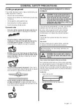 Preview for 11 page of Husqvarna T525 Operator'S Manual