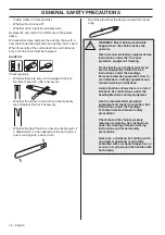 Preview for 16 page of Husqvarna T525 Operator'S Manual