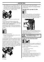 Preview for 70 page of Husqvarna T525 Operator'S Manual