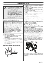 Preview for 211 page of Husqvarna T525 Operator'S Manual