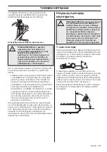 Preview for 215 page of Husqvarna T525 Operator'S Manual