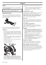 Preview for 252 page of Husqvarna T525 Operator'S Manual