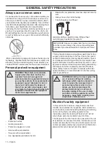 Preview for 10 page of Husqvarna T536 LiXP Operator'S Manual