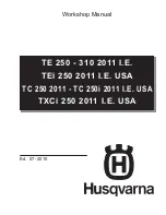 Предварительный просмотр 1 страницы Husqvarna TC 250 2011 Workshop Manual