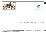 Предварительный просмотр 1 страницы Husqvarna TC 250 2012 Specifications - Operation - Maintenance