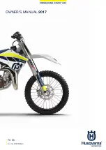 Husqvarna TC 85 2017 Owner'S Manual предпросмотр