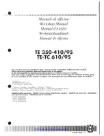 Preview for 2 page of Husqvarna TE 350-410/95 Workshop Manual