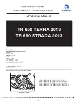 Предварительный просмотр 3 страницы Husqvarna TR 650 STRADA 2013 Workshop Manual