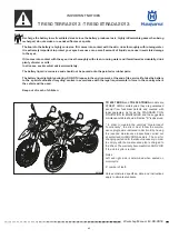 Предварительный просмотр 9 страницы Husqvarna TR 650 STRADA 2013 Workshop Manual