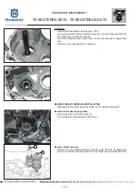 Предварительный просмотр 146 страницы Husqvarna TR 650 STRADA 2013 Workshop Manual